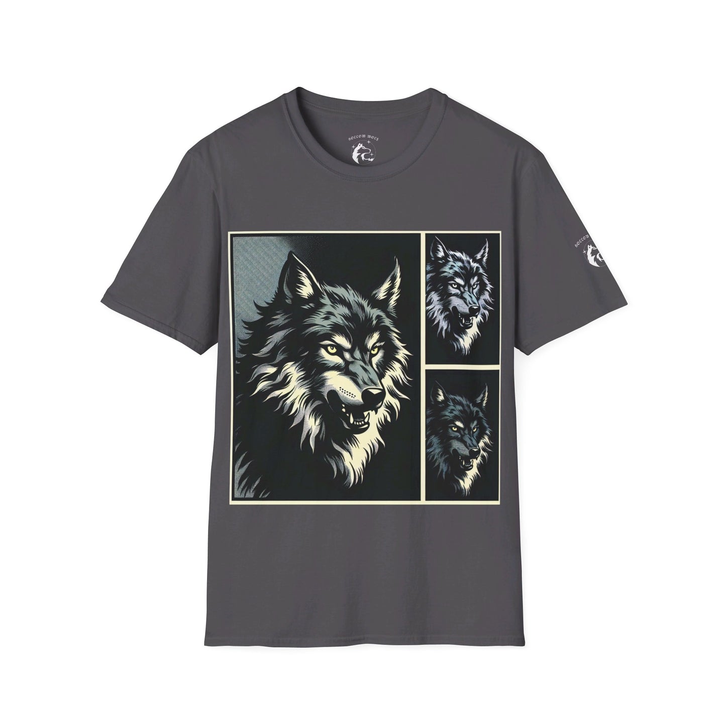 Wolf Print Unisex Softstyle T-Shirt