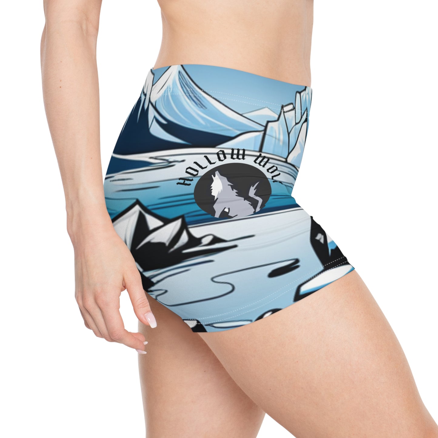 Hollow Wolf Women's Workout Shorts