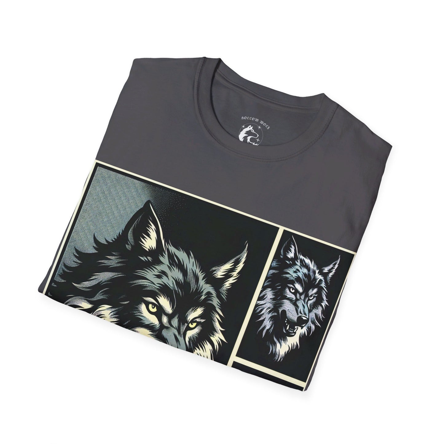 Wolf Print Unisex Softstyle T-Shirt