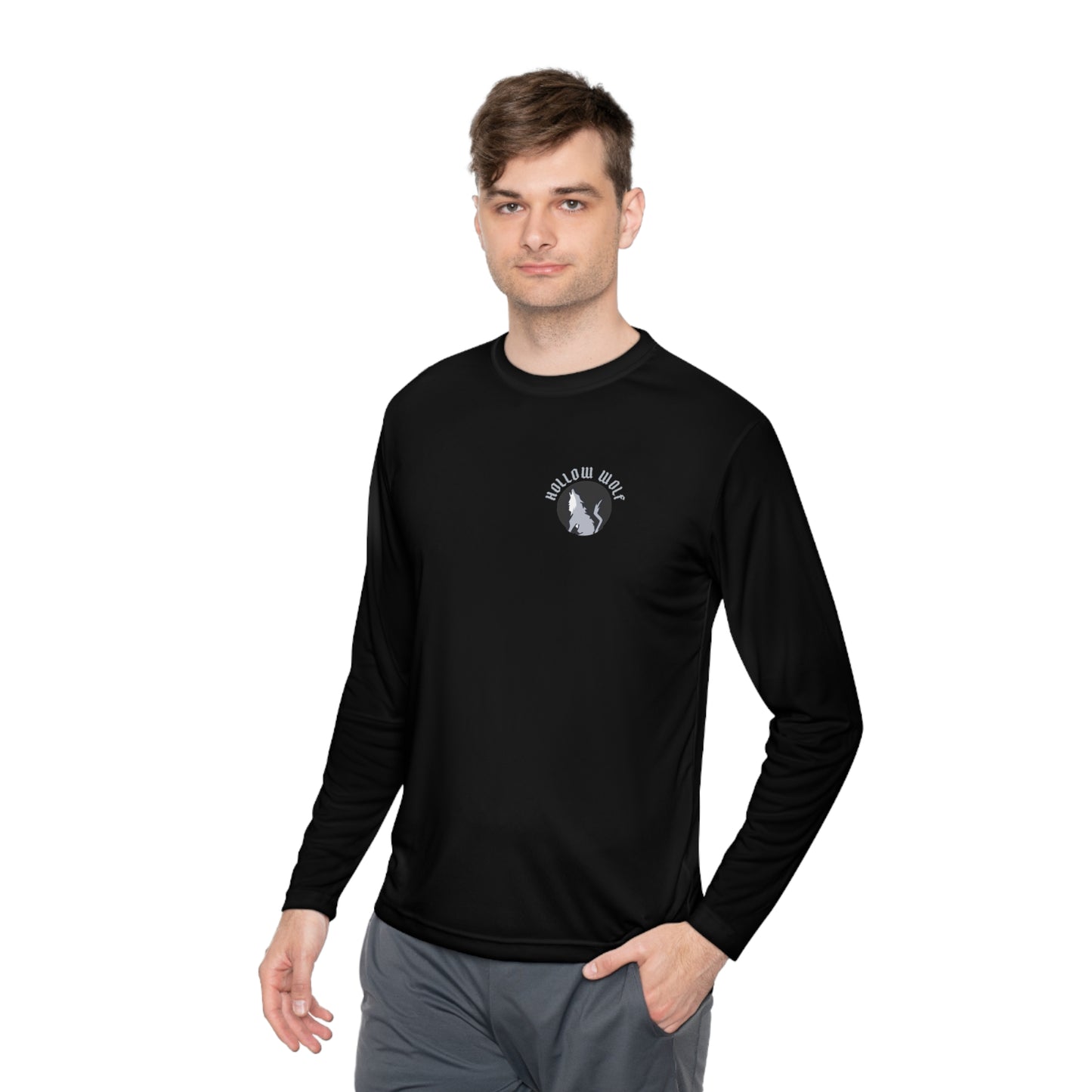 Unisex Hollow Wolf Lightweight Long Sleeve Tee
